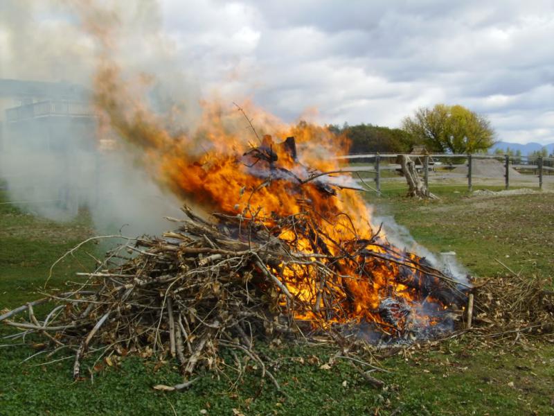 Hope Valley Fire performs Controlled Brush Pile Burn Hope Valley