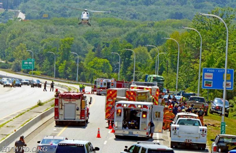 Fatal Tractor Trailer accident with entrapment and Life Star 7/29/16