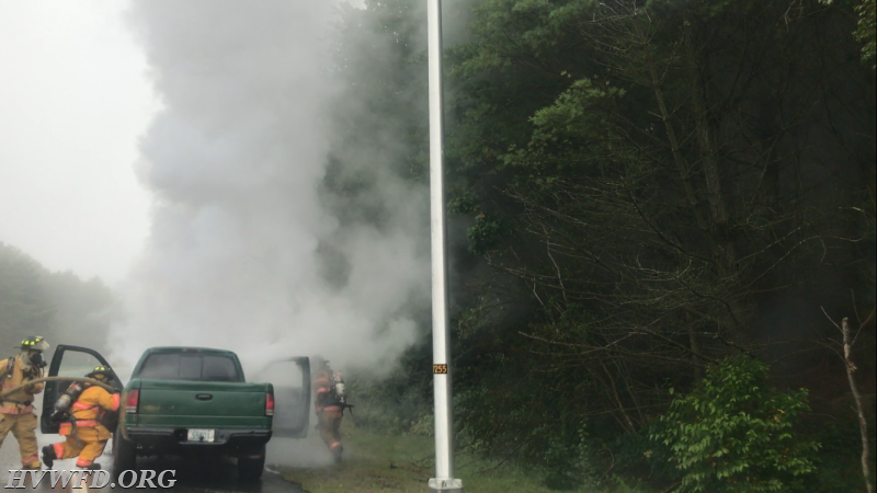 Car Fire I-95 North @ Exit 4
Left to Right: FF Yeaw, FF Heroux and FF Tretton