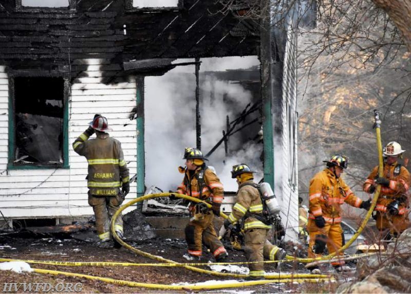Old Mountain Rd Structure Fire 12/29/16 
Left to Right FF Drummond, LT. Day and Capt. Deniger