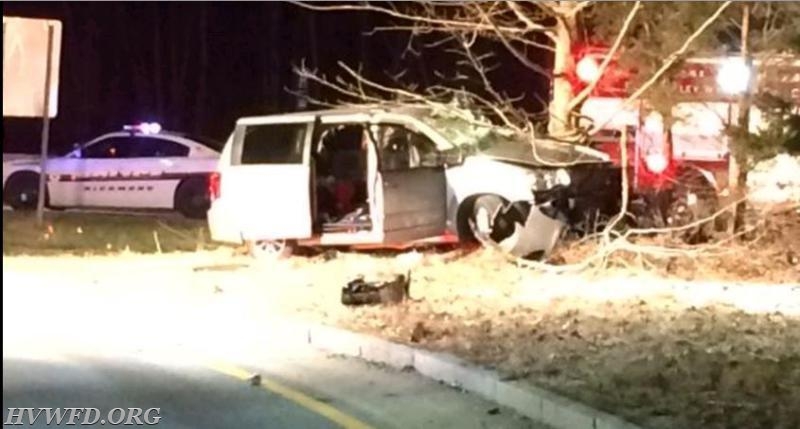MVA with entrapment I-95 at Exit 1 3/26/16
A police chase that started in Richmond on Main St end at exit 1 with the suspect and Richmond PD officer crashing.