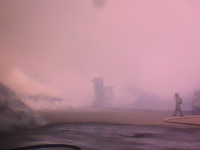Firefighters battle mulch pile blaze - Hope Valley Wyoming Fire District